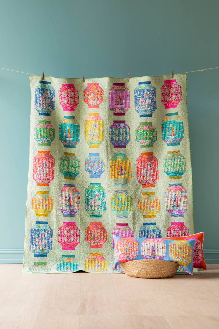 Tilda Patchwork Stoff Baumwolle - Bloomsville Flowermarket Sky